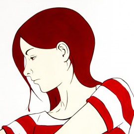 Letting (detail), mixed media & silver leaf on paper, 100 x 70" 2012