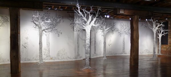 'Succumb' installation at the Cider Gallery